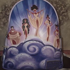 Loungefly Disney Muses Purple Backpack And Wallet